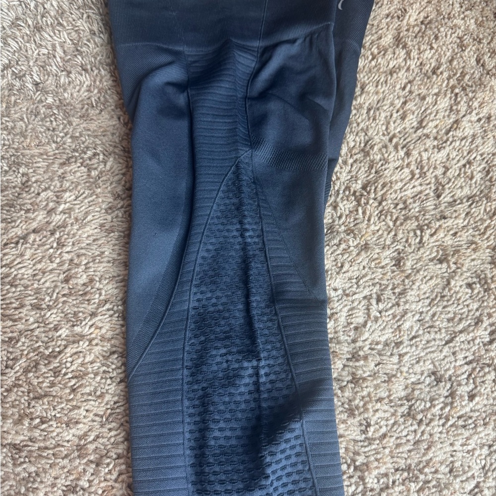 ZYIA Slate Gray Leggings Stretchy Athletic Wear - Picture 3 of 9